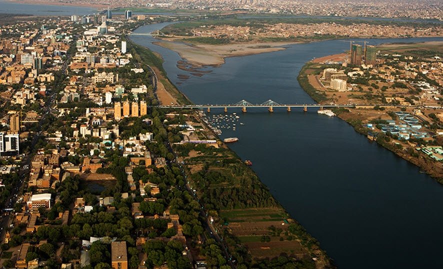 Confluence of the Blue and White Nile, Khartoum, Sudan